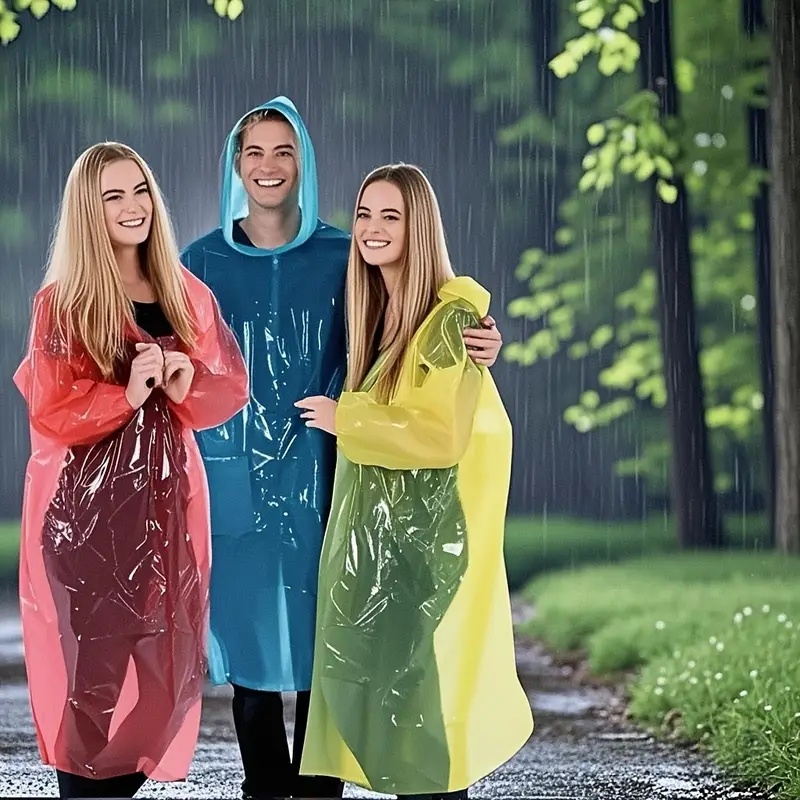 15/30PCS Randomly Colored Disp - огляд і ціна Emergency Poncho Rain