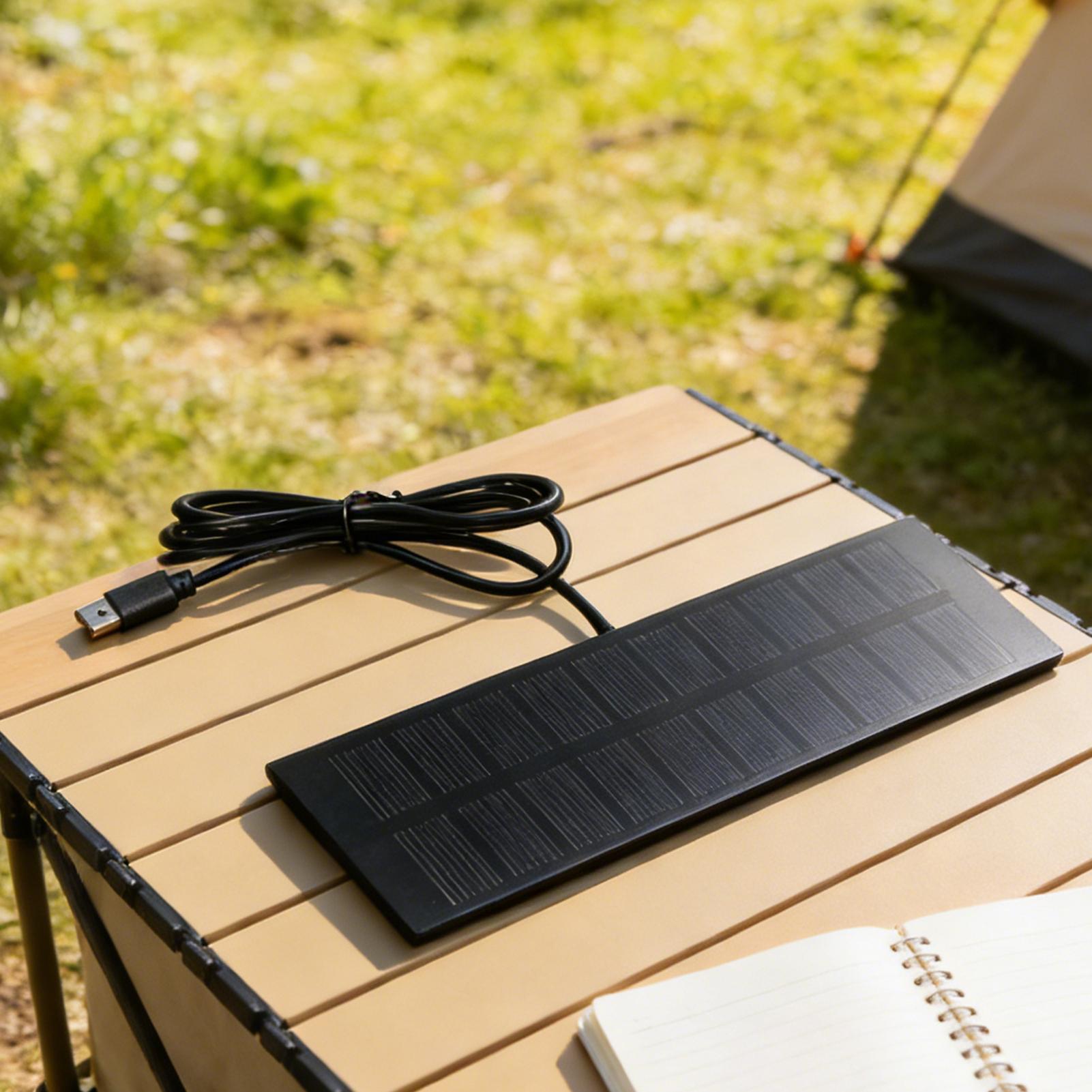 5V 3.7-5W Portable Solar Panel - огляд і ціна Solar Emergency Charger