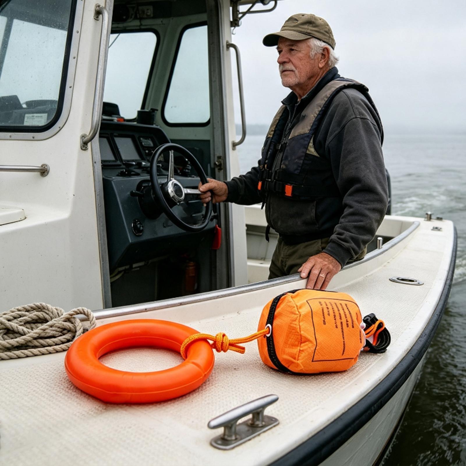 Throw Rope Bag for Boating, Re - огляд і ціна Rescue Rope Throw