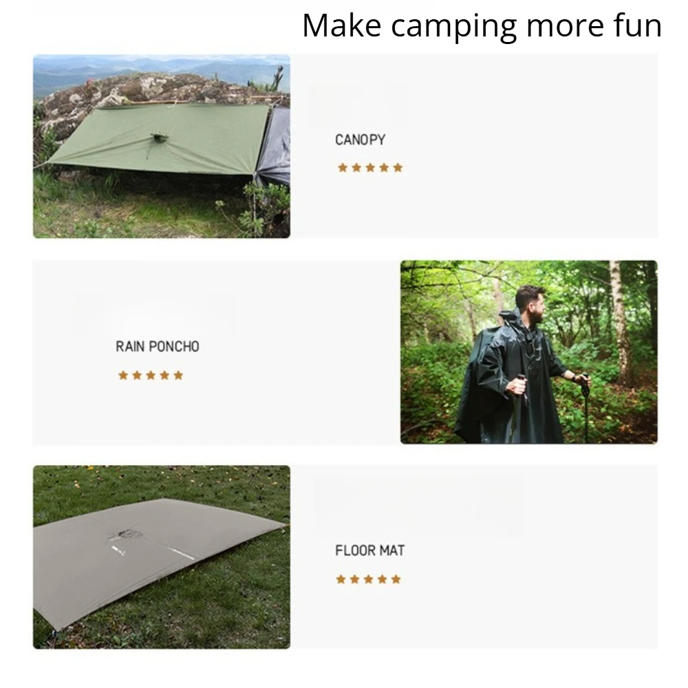 2026 For Camping Hiking 3-in-1 - огляд і ціна Emergency Poncho Rain
