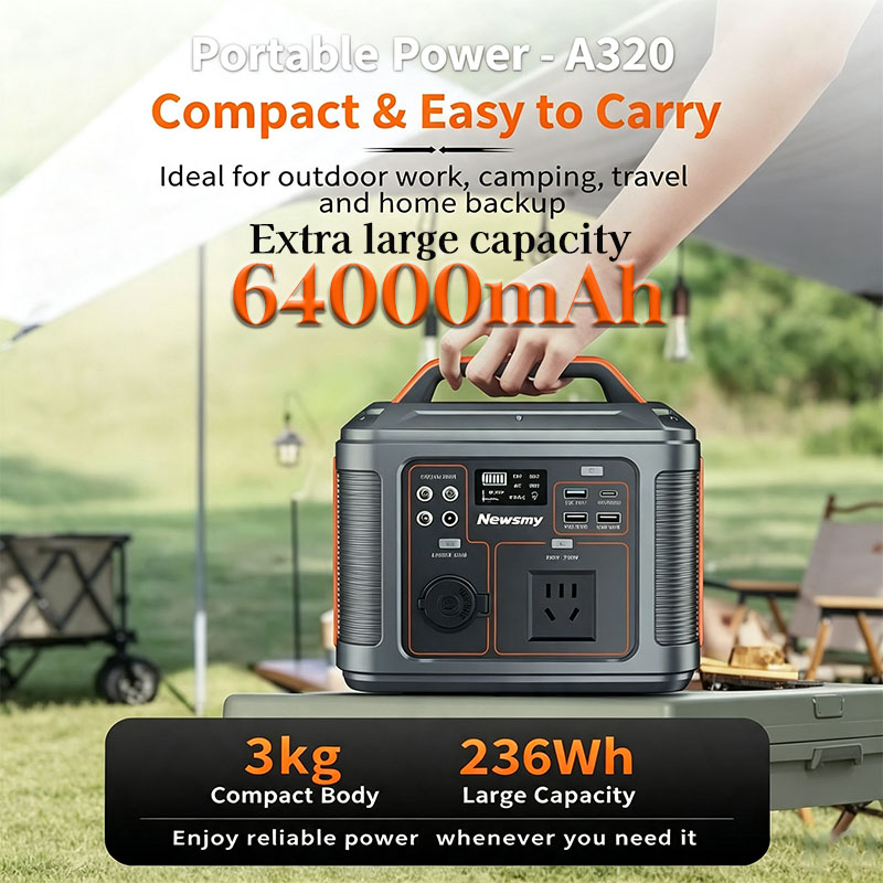 300W Portable Power Station 64 - огляд і ціна Solar Emergency Charger